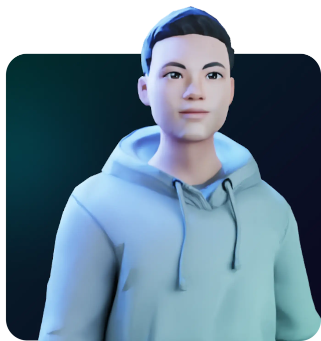 profile image in 3d avatar style